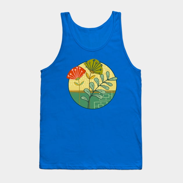 MID-MORNING MODERN Fan Blox Tank Top by rorabeenie